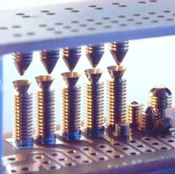 Electroformed spring contacts provide reliable connections