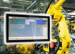 Widescreen industrial panel PCs for Smart Factory applications