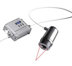 Inline infrared sensors measure temperatures up to 1800degC