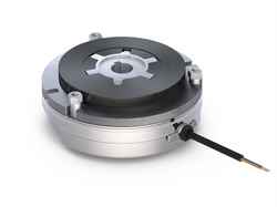 Compact spring-applied brake for disc motor applications