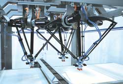 Integrated control and synchronisation of up to four robots