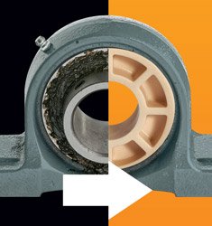 igubal for metallic pillow block and flange bearing housings