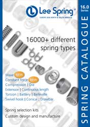 Stock spring catalogue contains over 16,000 spring types