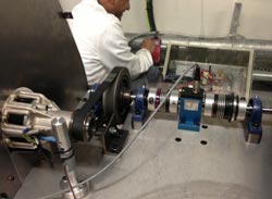 Kistler torque sensor used in supercharger research
