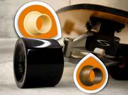 iglidur maintenance-free plastic bearings for curfboard trucks