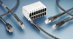 RJ point five Ethernet connector for higher I/O port density