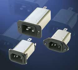 IEC connectors incorporate high-performance RFI filters