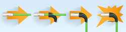 Adapter saves cost by making straight connectors angled