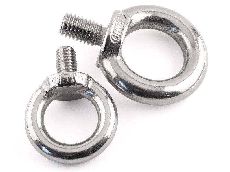 Marine grade stainless steel eye bolts and nuts from SD Products