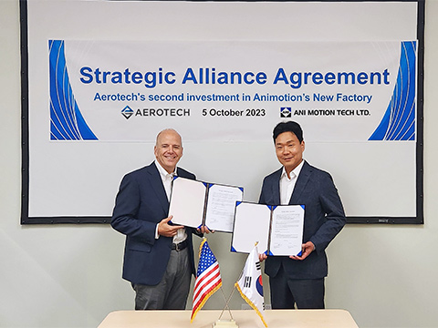 Aerotech invests in South Korean production facility