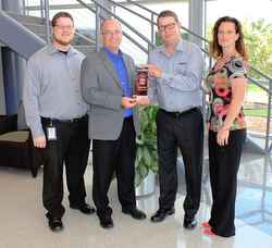 Harwin presents Mouser with Global Sales Achievement Award 2014