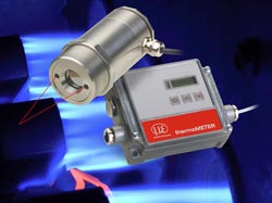 Inline infrared temperature sensors measure to 1450degC