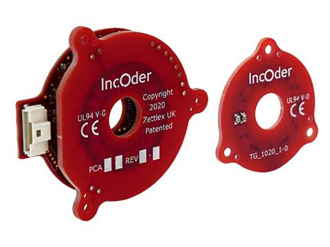 Ultra-lightweight inductive encoder now available in larger size