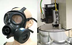 Servo components used within animatronic head for mask tests