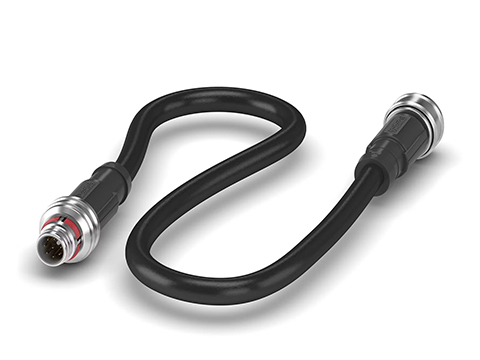 Simple signal cabling with M12 push-pull connectors