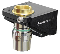 Optics positioning stage with nanometre precision at high speeds