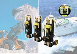 Filtration trolleys remove water and dirt from hydraulic fluids