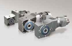 Two-stage helical bevel gearboxes with output torques up to 50Nm