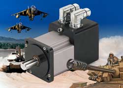 Rotary actuator includes servo motor, amp and position control