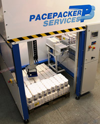Compact Cartesian Palletiser has small floor footprint