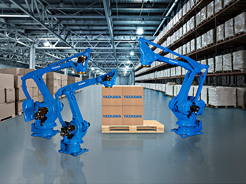 Fast, compact, powerful energy-saving palletising robots