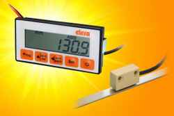 High-accuracy non-contact magnetic measuring position indicator