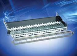 Patch panel is based on Ha-VIS preLink cabling system