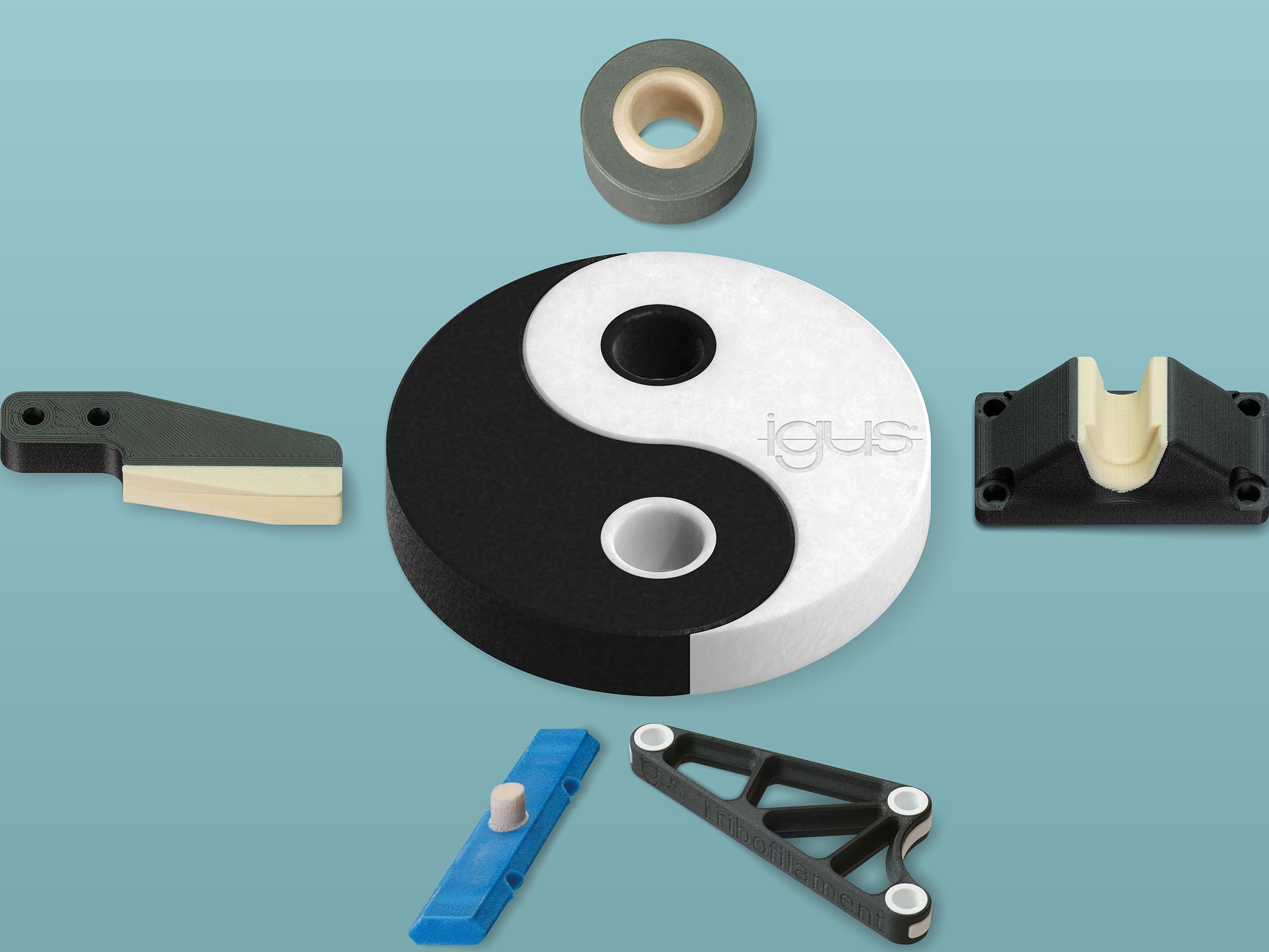Two-component 3D printing from igus