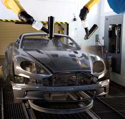 Aston Martin improves painting performance with ABB robots