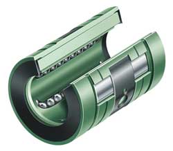 Lightweight linear ball bearings offer higher load capacity