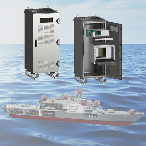 Rugged enclosures protect marine electronic systems