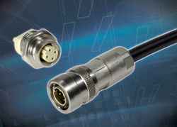 Harting's M12 PushPull connector offers tool-free installation