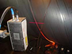 Laser profile scanner aids control of pipe welding process