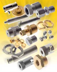 Components and installation fittings for temperature sensors