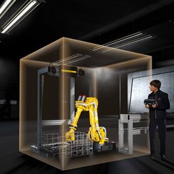 FANUC robot cell demo shows how safety can increase productivity