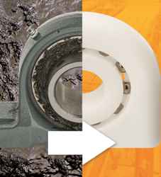 xiros pillow block bearings for food & packaging industry