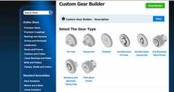 Precision gears available online with the Custom Gear Builder
