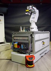 Mobile robot developed by Mitsubishi Electric and Mirage