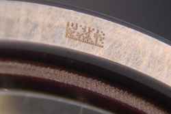 Unique 2D laser code provides traceability for NSK bearings
