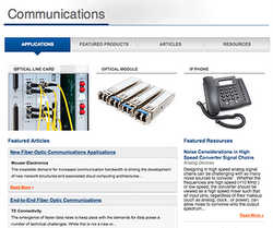 Mouser launches new communications applications site