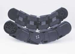 Igus P4 roller energy chains are quieter