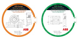 ABB Dodge Bearing Compass - housed bearing identification tool