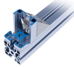 Connector cuts assembly time for aluminium profile frameworks