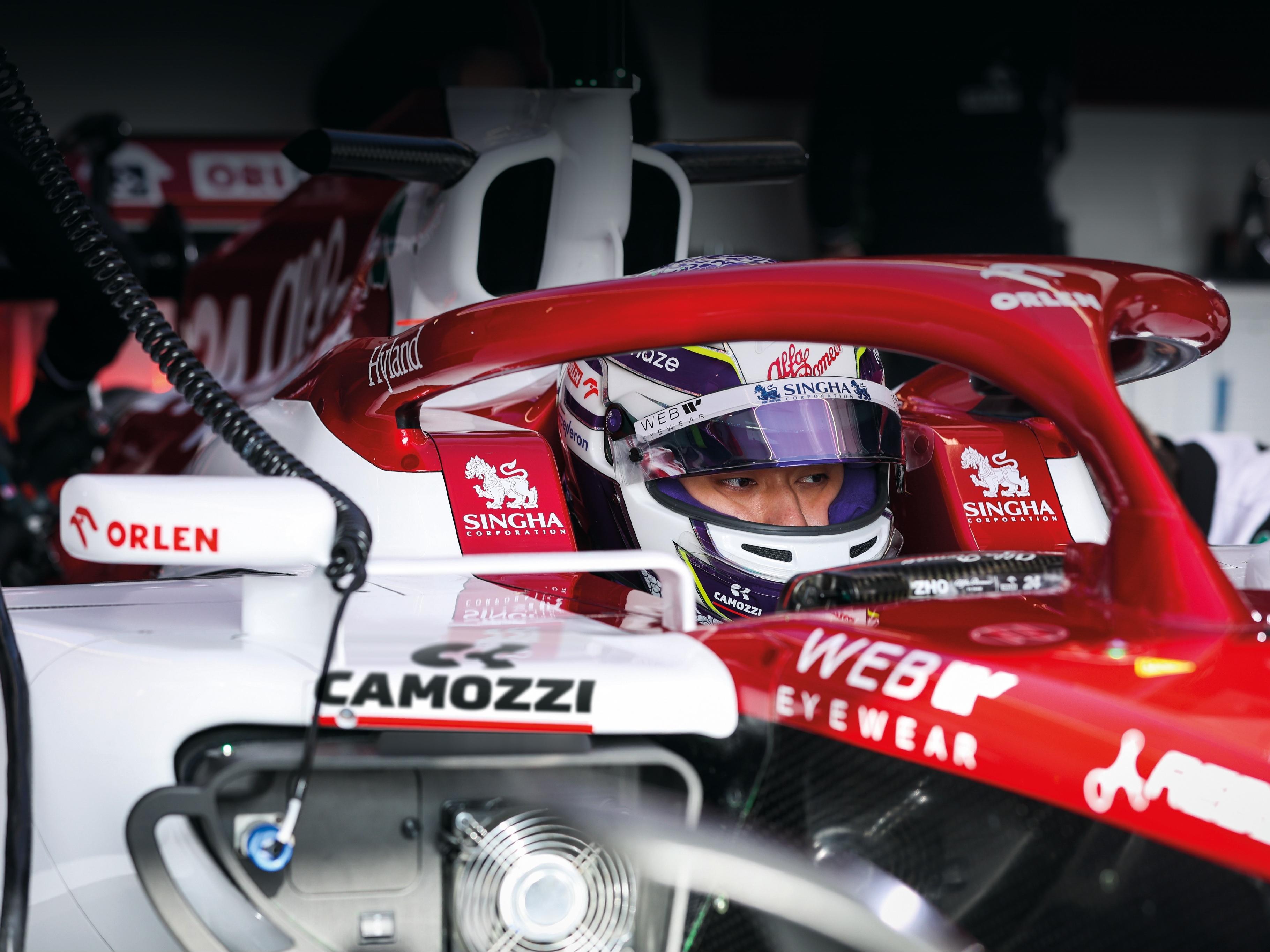 Camozzi and Alfa Romeo F1 Team Orlen hit the track in unison