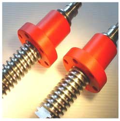 Double-handed lead screws need no lubrication