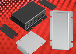 Flanged extruded aluminium enclosures for easy surface-mounting