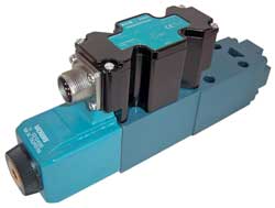 High-flow, proportional pressure relief valve/control unit