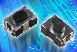 Low-profile tactile switches consume ultra-low current