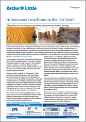New study identifies scope for autonomous machines