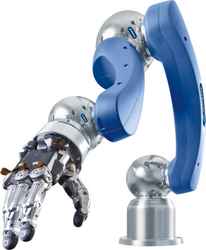 Schunk robotic gripper hand has motors integrated in wrist